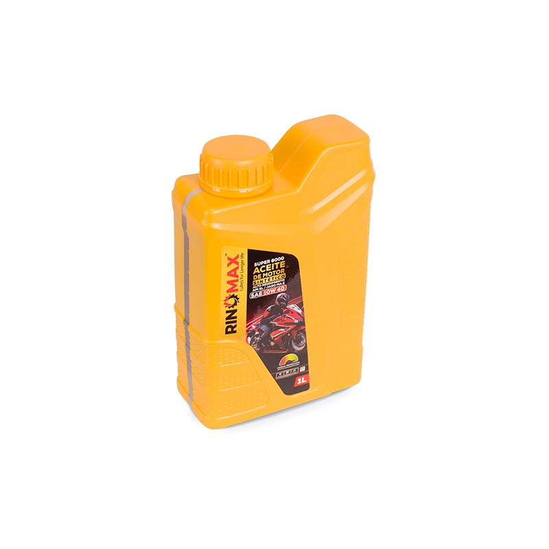 Aceite para motocicleta 4t-1L 10w40 sintetico Api SL Jaso MA2 Rinomax 8000