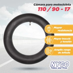 Camara para motocicleta 110/90-17 Nyco
