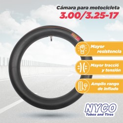 Camara para motocicleta 3.00/3.25-17 Nyco