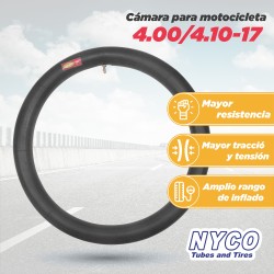 Camara para motocicleta 4.00/4.10-17 Nyco