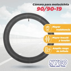 Camara para motocicleta 90/90-19 Nyco