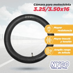Camara para motocicleta 3.25/3.50x16 TR4 Nyco
