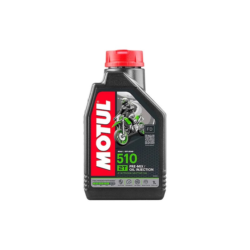Aceite para motocicleta 2T-1L 510 Powerlube Motul