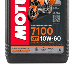 Aceite para motocicleta 4T-1L 10w60 7100 sintetico Motul