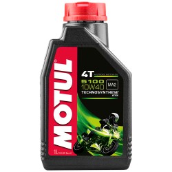 Aceite para motocicleta 4T-1L 15w50 5100 semisintetico Motul