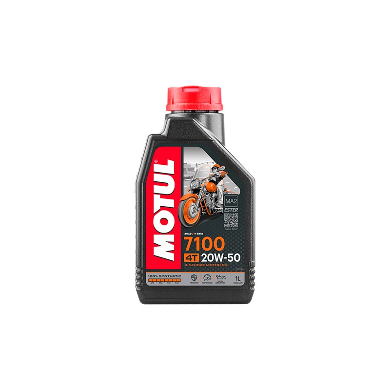 Aceite para motocicleta 4T-1L 20w50 7100 sintetico Motul