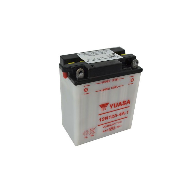 Bateria para motocicleta 12N12A-4A-1 sin acido Yuasa